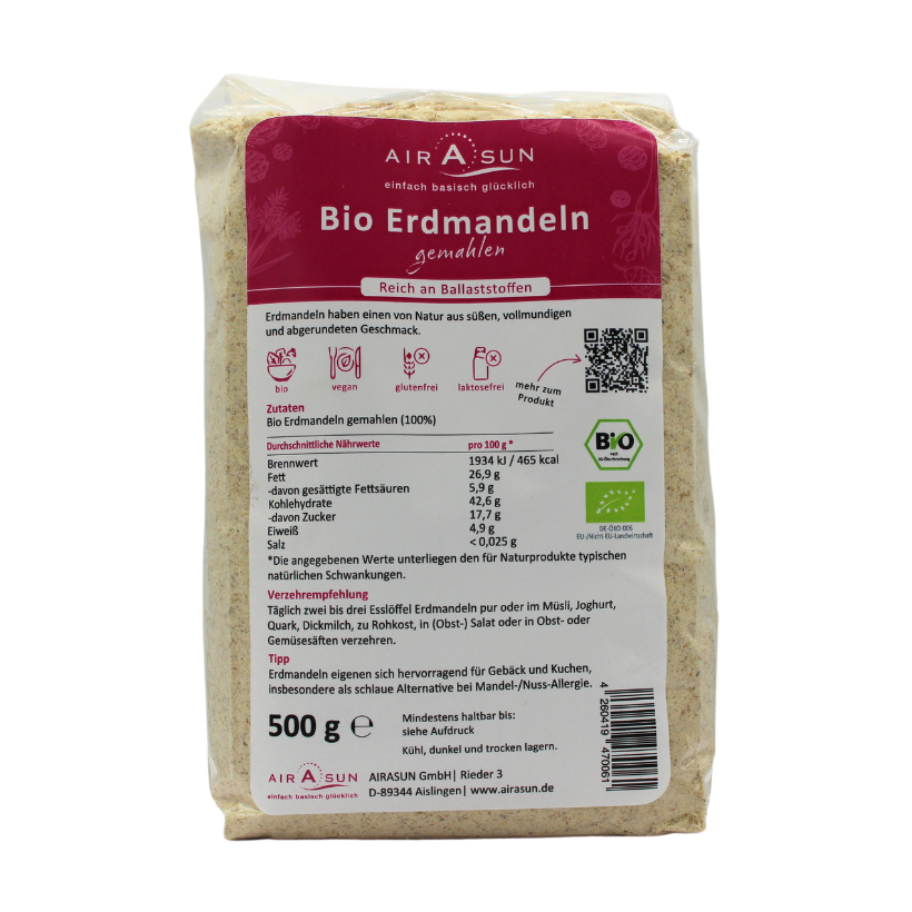 Bio Erdmandeln gerieben - 500g