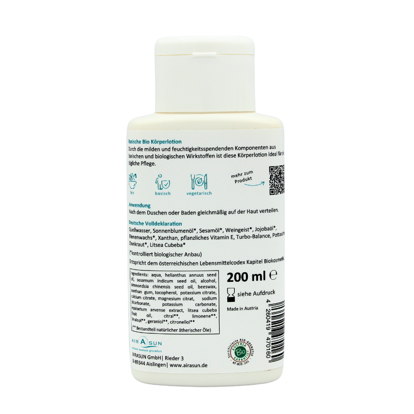 Basische Bio Körperlotion - 200ml