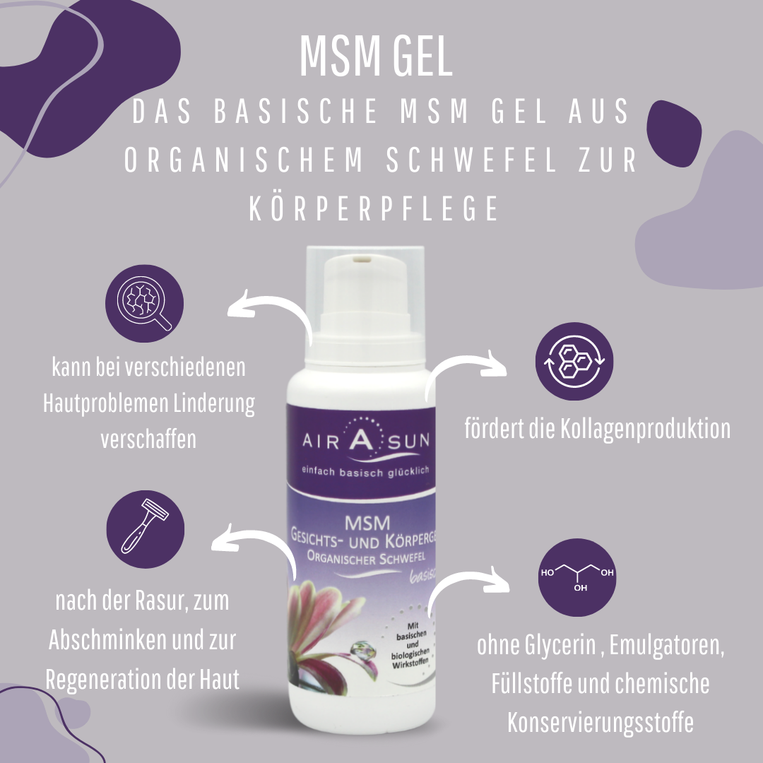 Basisches MSM-Gel - 200ml