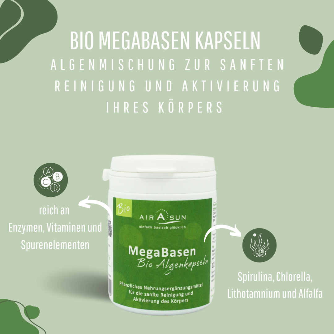 Algenpulver Megabasen - 120 Kapseln