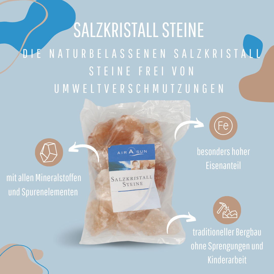 Salzkristallsteine - 1000g