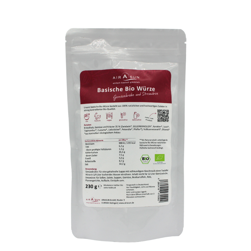 Basische Bio Würze AIRASUN - 230g