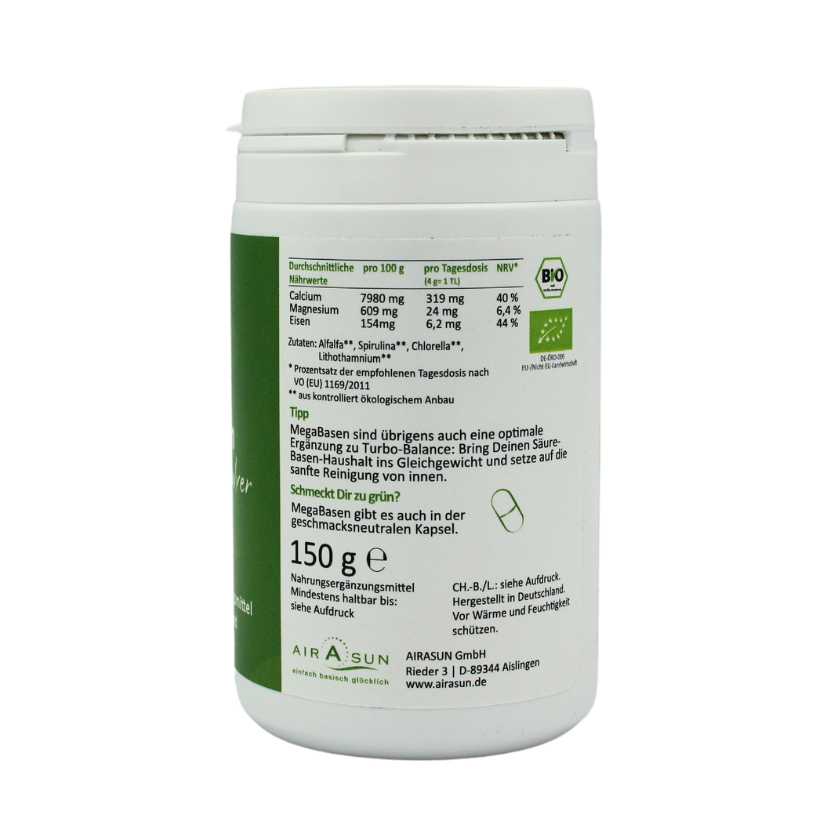 Bio Algenpulver MegaBasen - 150g