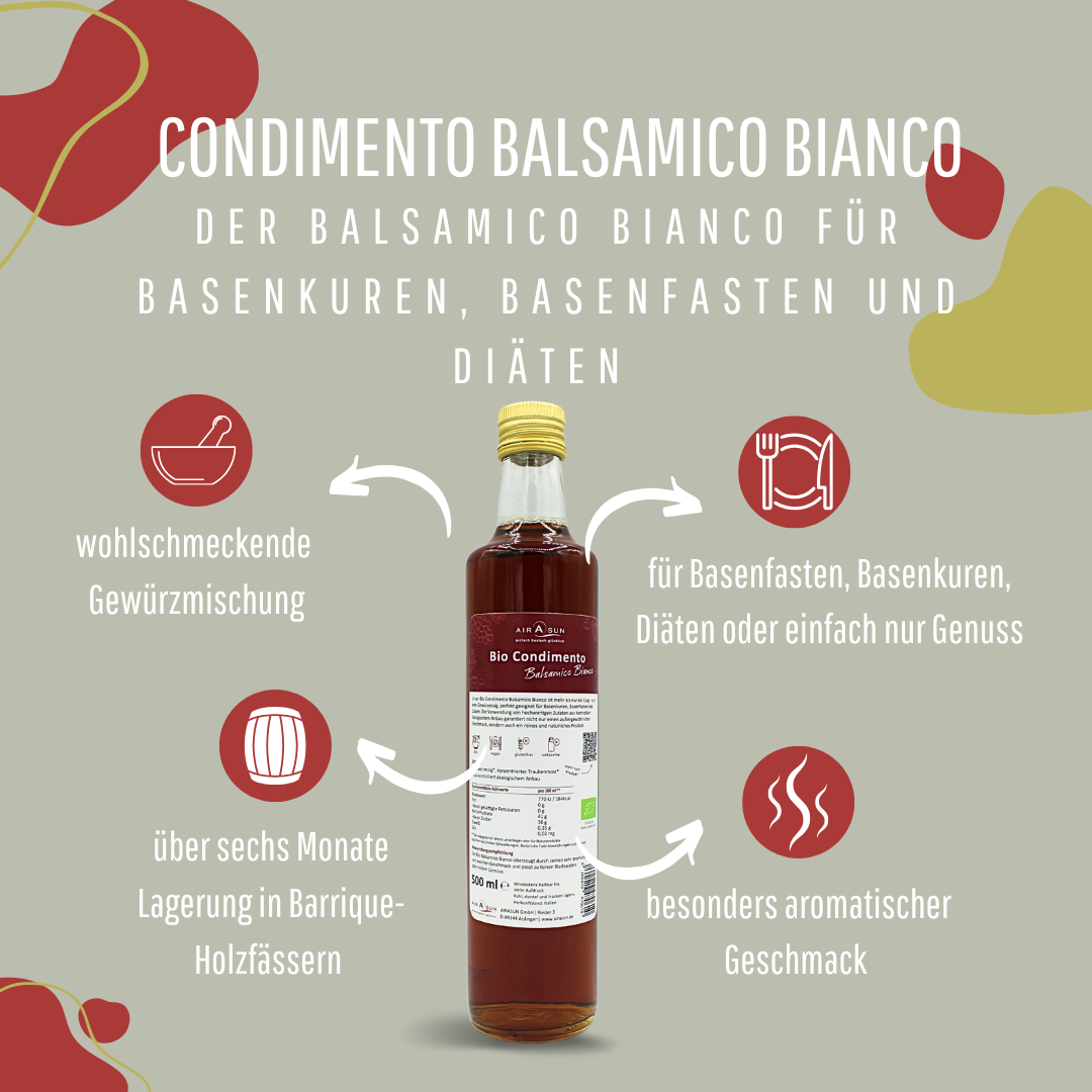 Bio Condimento Balsamico Bianco - 500ml