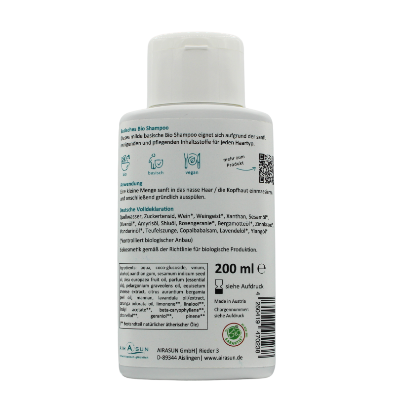 Basisches Bio Shampoo - 200ml