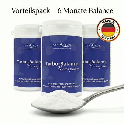 Basenpulver TurboBalance – 6 Monate Vorteilspack (3x350g)